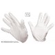 Paire de gants blancs courts