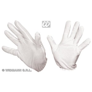 Paire de gants blancs courts
