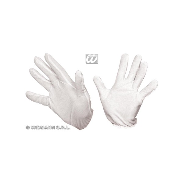 Paire de gants blancs courts