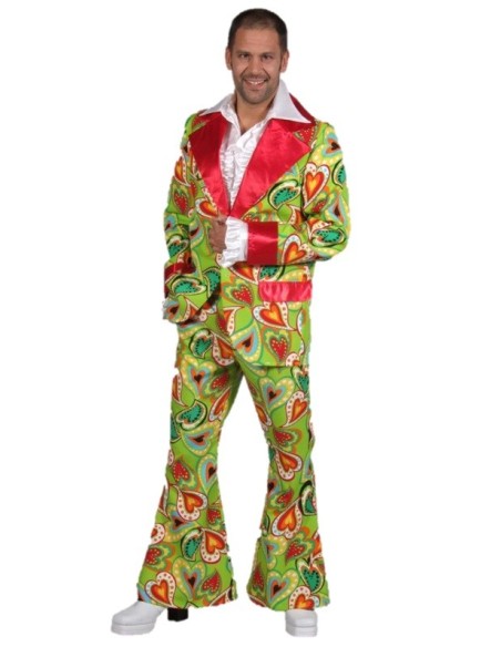 Location costume disco coeur homme