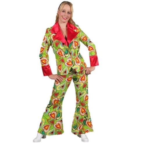 Location costume disco coeur femme