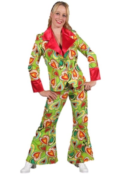 Location costume disco coeur femme