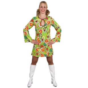 Location robe disco coeur femme