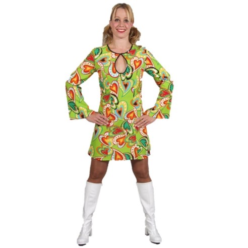 Location robe disco coeur femme