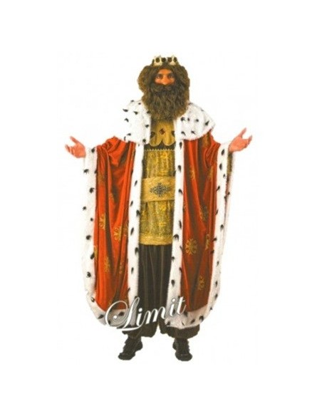 Location costume roi médieval rouge