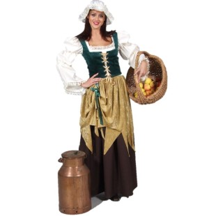 Location costume Médiévale verte