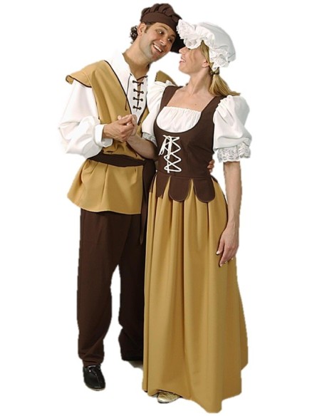 Location costume Médiéval moutarde
