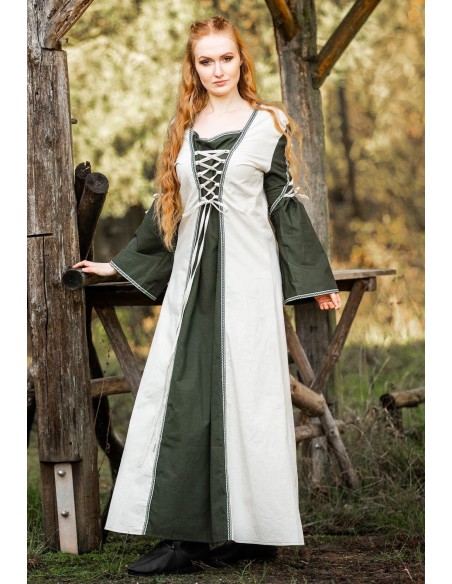 Location costume médiévale Amalia verte