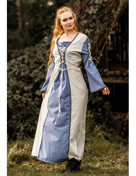 Location costume médiévale Amalia bleue