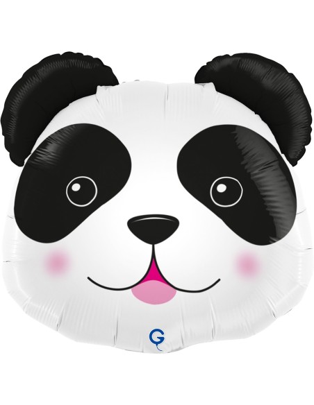 Ballon en forme de tête de panda gonflage à l'hélium pour enfant