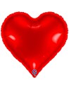 Ballon coeur rouge aluminium gonflable à l'hélium thème amour