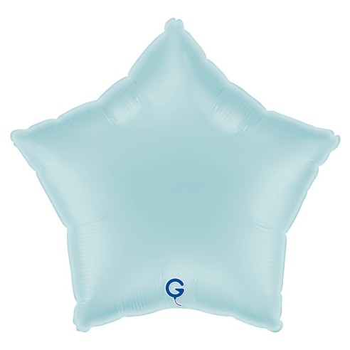 Ballon étoile bleu pastel