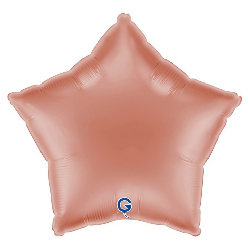 Ballon étoile rose gold