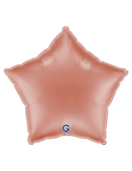 Ballon étoile rose gold