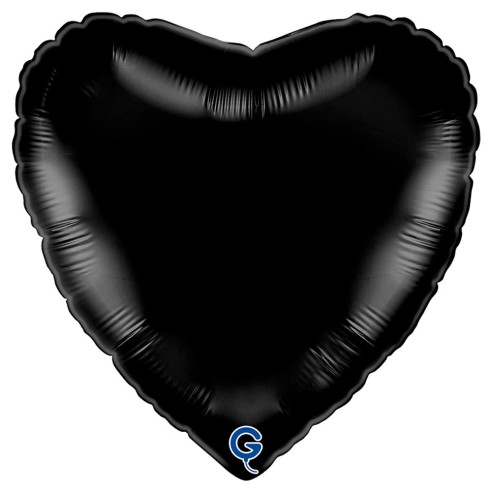 Ballon coeur couleur brillant aluminium 46cm pour déco mariage