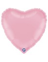 Ballon coeur couleur brillant aluminium 46cm pour déco mariage