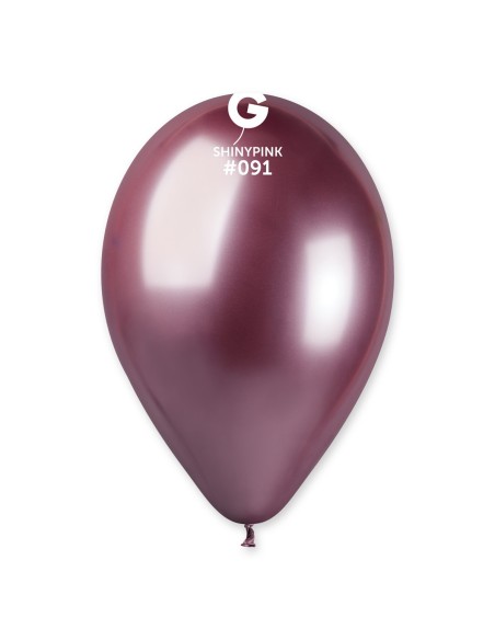 Lot de 50 ballons couleur shiny latex brillants pour décoration de salle