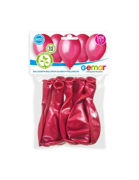 Lot de 10 ballons métallisé couleur latex pour décoration anniversaire