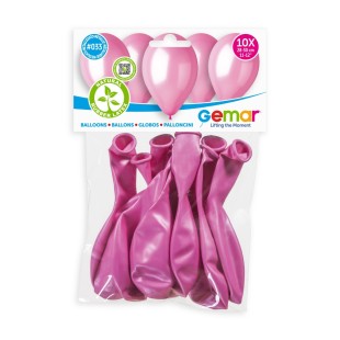 Lot de 10 ballons métallisé couleur latex pour décoration anniversaire 2