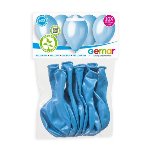 Lot de 10 ballons métallisé couleur latex pour décoration anniversaire