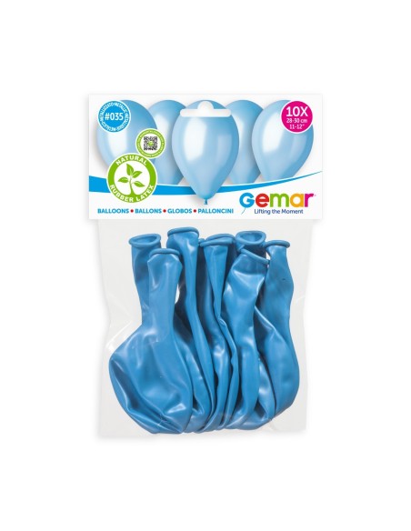 Lot de 10 ballons métallisé couleur latex pour décoration anniversaire