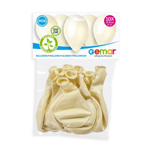Lot de 10 ballons métallisé couleur latex pour décoration anniversaire