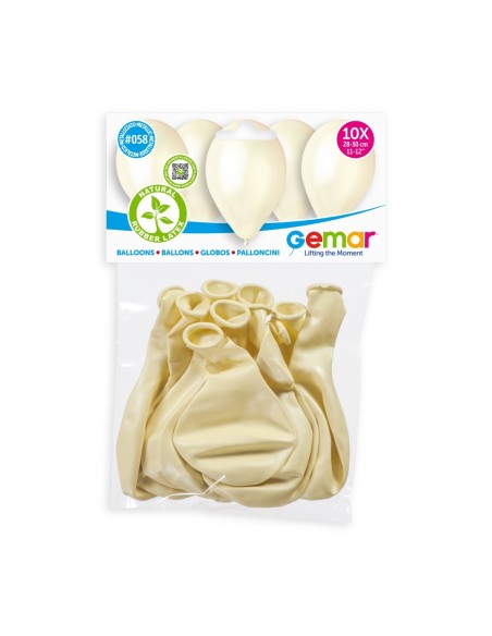 Lot de 10 ballons métallisé couleur latex pour décoration anniversaire