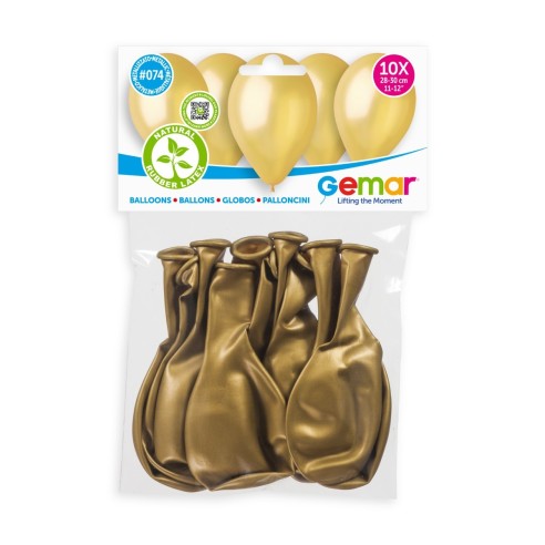 Lot de 10 ballons métallisé couleur latex pour décoration anniversaire