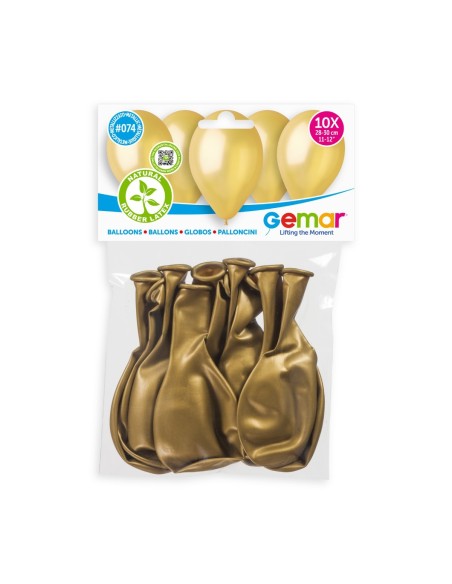 Lot de 10 ballons métallisé couleur latex pour décoration anniversaire