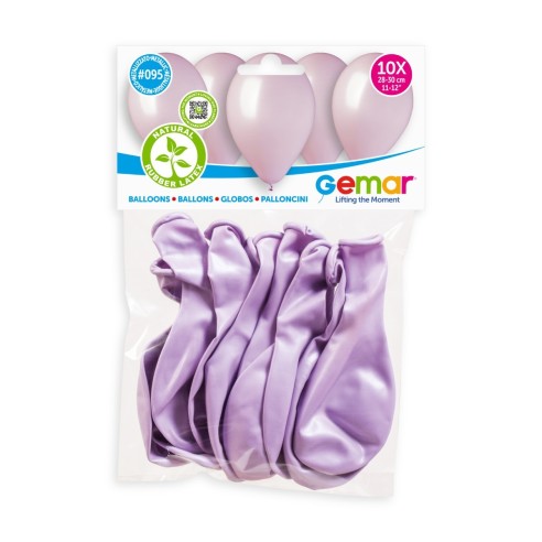 Lot de 10 ballons métallisé couleur latex pour décoration anniversaire