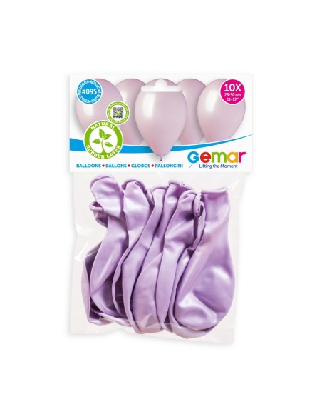 Lot de 10 ballons métallisé couleur latex pour décoration anniversaire