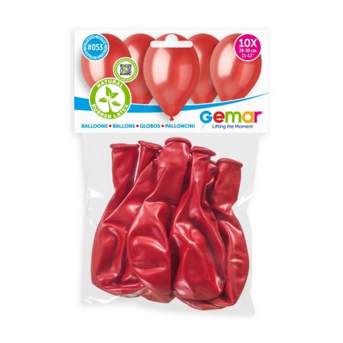 Lot de 10 ballons métallisé couleur latex pour décoration anniversaire