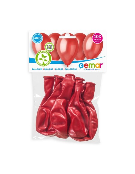 Lot de 10 ballons métallisé couleur latex pour décoration anniversaire