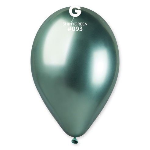 Lot de 5 ballons couleur shiny latex brillants pour déco de salle