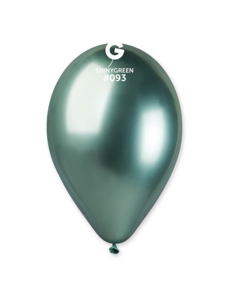 Lot de 5 ballons couleur shiny latex brillants pour déco de salle
