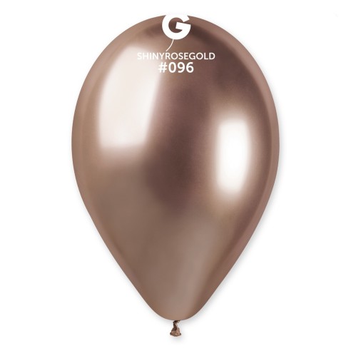 Lot de 5 ballons couleur shiny latex brillants pour déco de salle