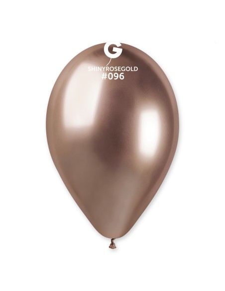 Lot de 5 ballons couleur shiny latex brillants pour déco de salle