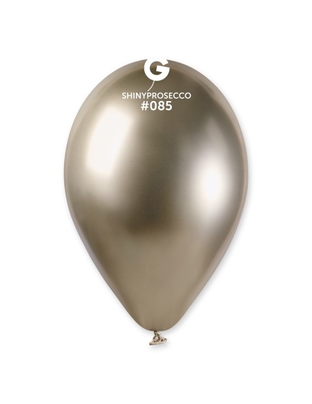 Lot de 5 ballons couleur shiny latex brillants pour déco de salle