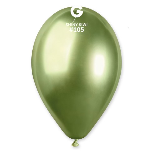 Lot de 5 ballons couleur shiny latex brillants pour déco de salle