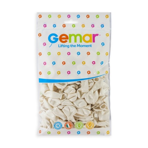 Lot de 50 ballons couleur latex métallisés pour décoration de salle