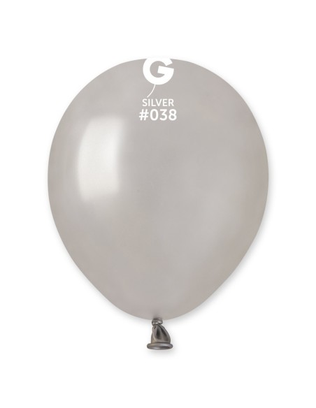 Lot de 50 ballons couleur latex métallisés pour décoration de salle