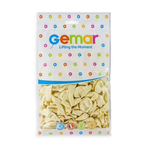 Lot de 50 ballons couleur latex métallisés pour décoration de salle