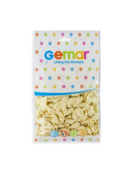 Lot de 50 ballons couleur latex métallisés pour décoration de salle