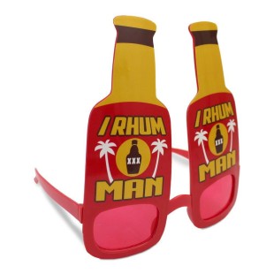 Lunettes I Rhum Man thème humoristique super héros de l'apéro