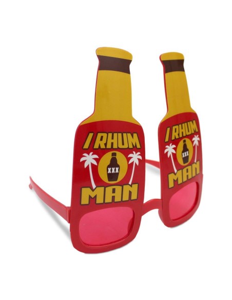 Lunettes I Rhum Man thème humoristique super héros de l'apéro