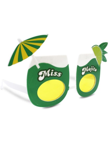 Lunettes Miss Mojito vertes pour les copines qui boivent l'apéro