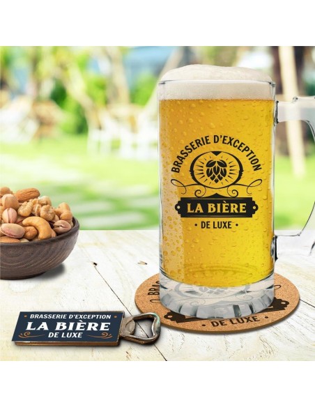 Coffret cadeau verre à bière deluxe pour amateur d'apéritif