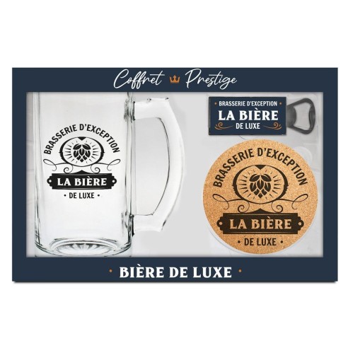 Coffret cadeau verre à bière deluxe pour amateur d'apéritif