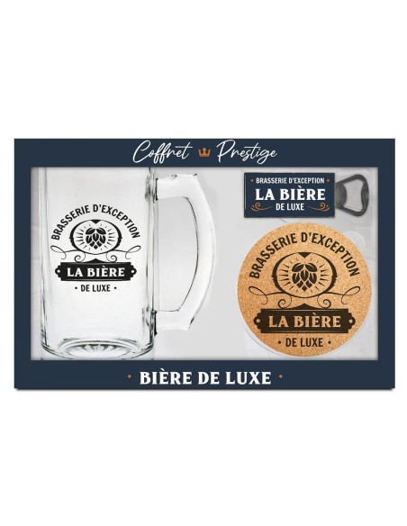 Coffret cadeau verre à bière deluxe pour amateur d'apéritif