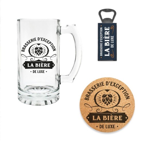 Coffret cadeau verre à bière deluxe pour amateur d'apéritif